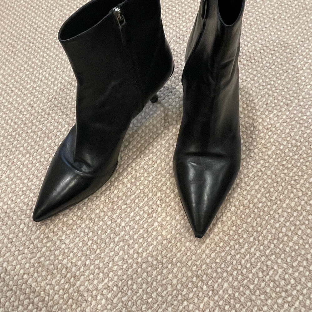Prada ankle boots. Size 10.5. Black . Kitten heel.  Excellent condition